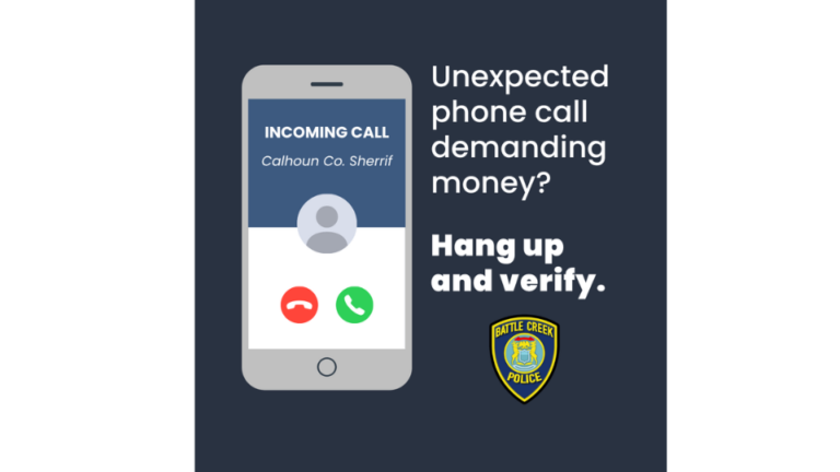(Community Matters 193) Scam Alert: Calhoun County Deputies Won’t Call and Demand Payments – Hang Up and Verify